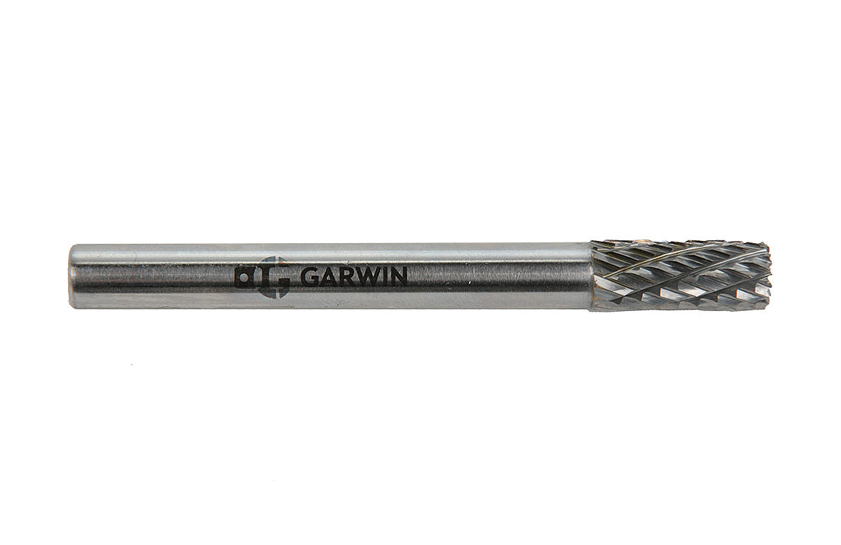 GARWIN INDUSTRIAL 900525-6*16*60 Борфреза цилиндрическая с торцевыми зубьями 6x16x60 мм, VHM, DC, форма B (серия 900525)