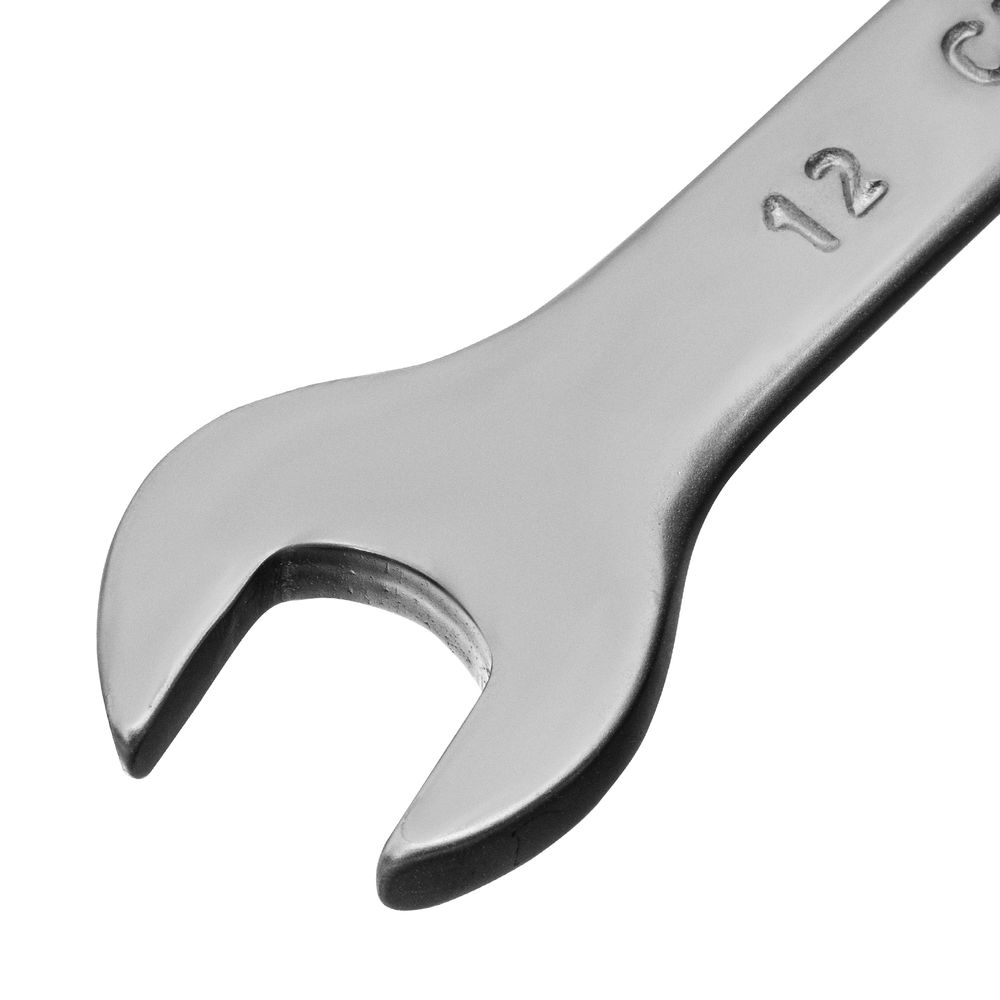 Ключ комбинированный, 12 мм, CrV, матовый хром Matrix