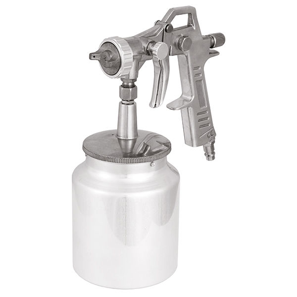 Краскопульт пневматический Einhell, 1 л, сопло 1,5 мм, нижн. бак (4132900)