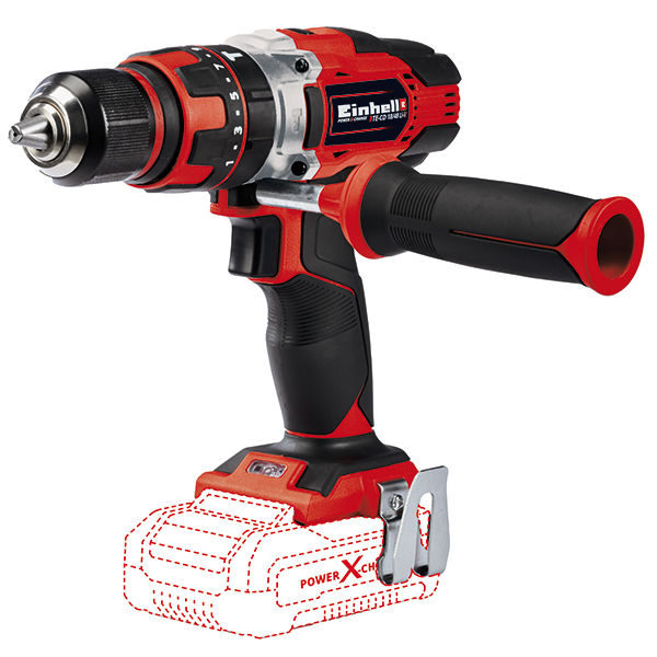 Дрель акк. ударная Einhell PXC TE-CD 18/48 Li-i,18В,48Нм, 400/1500 об/мин,патрон 13мм,без АКК и ЗУ (4513926)