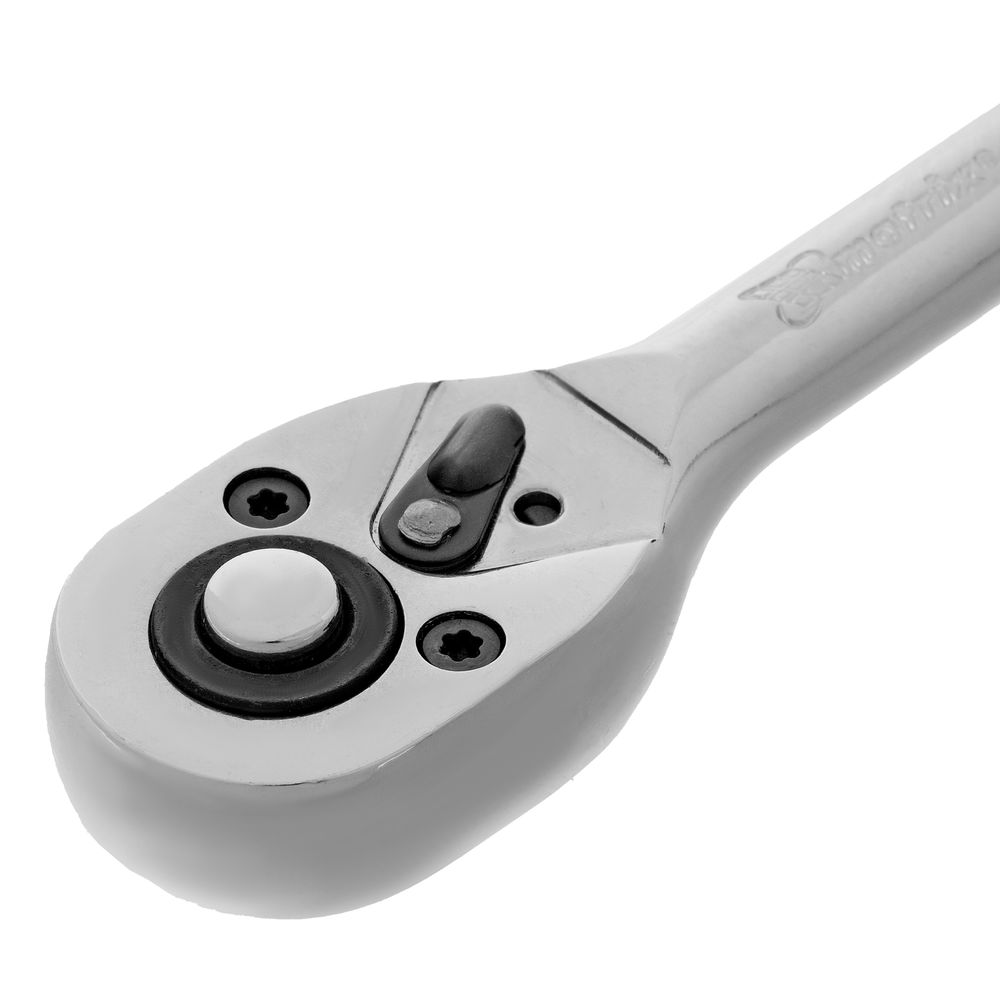 Ключ-трещотка 1/4, CrV, 45 зубьев, с быстрым сбросом, хром Matrix