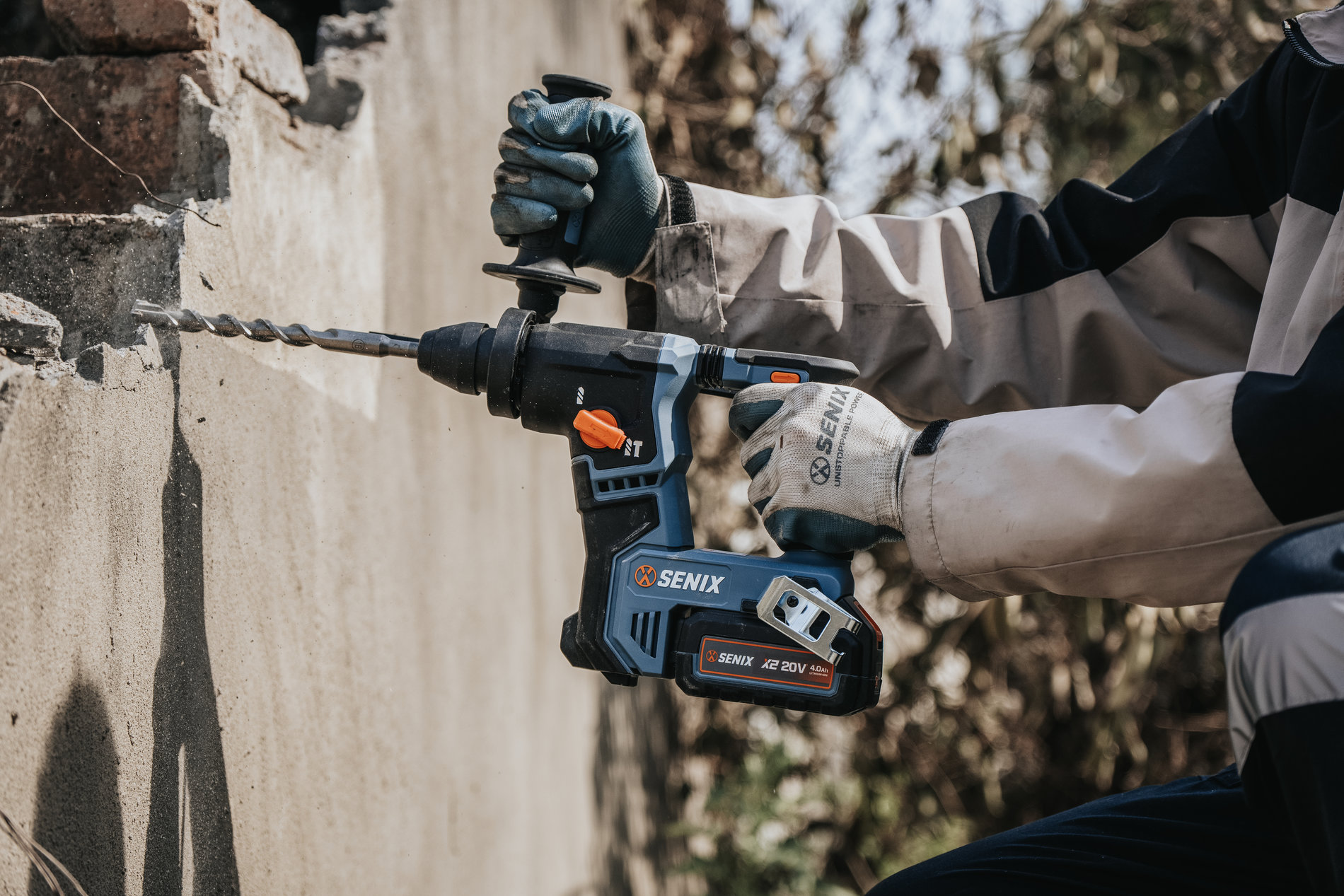 Перфоратор SDS-plus, 1.2Дж, 17 мм, без АКБ и ЗУ X2 20В