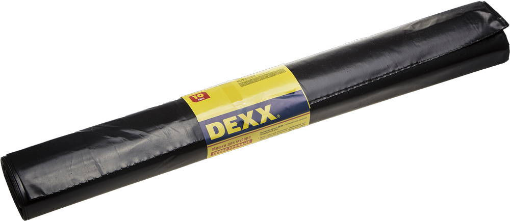 Мусорные мешки 180 л, 10 шт, особопрочные, черные DEXX 39151-180