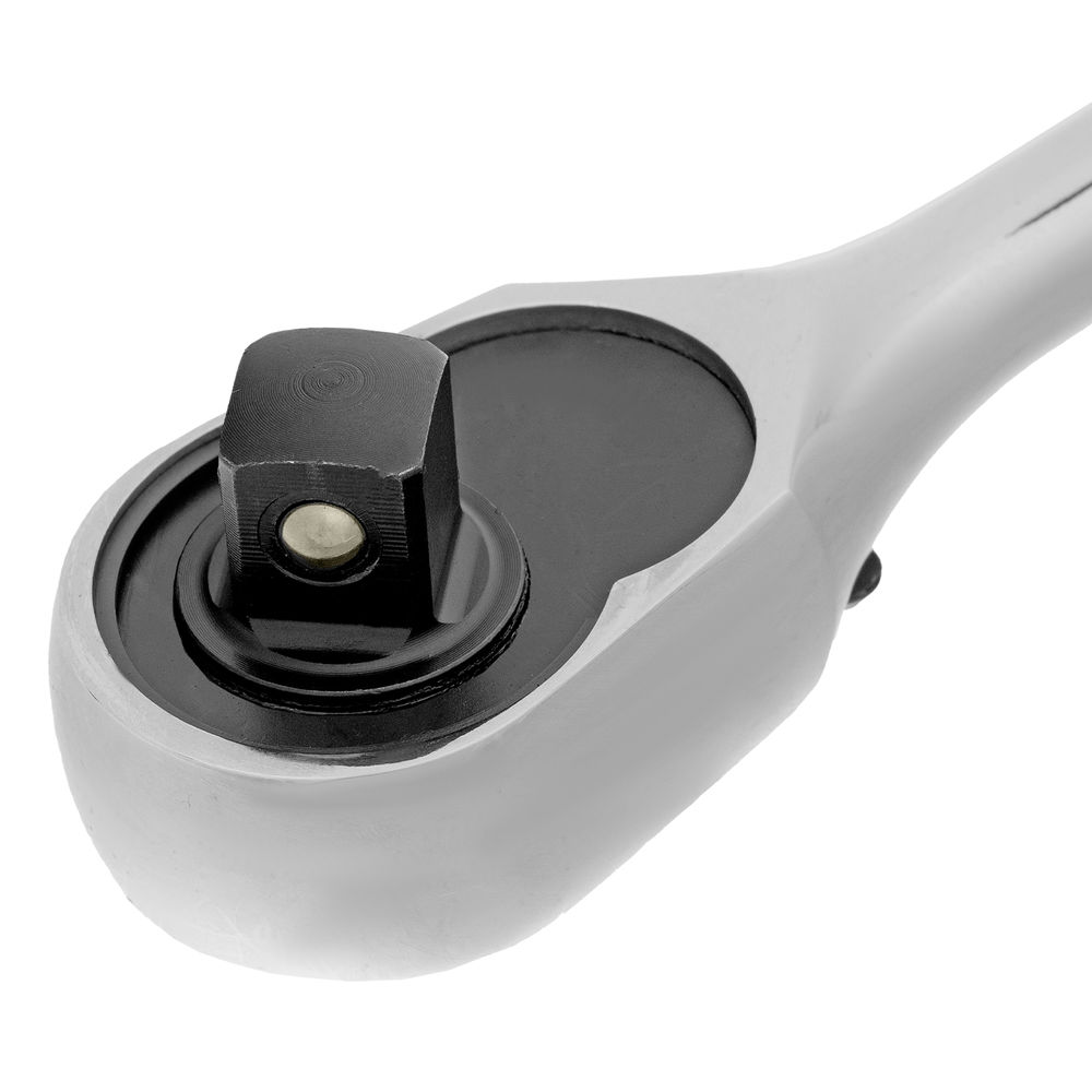 Ключ-трещотка 1/2, CrV, 120 зубьев, цельнометаллический, хром Gross