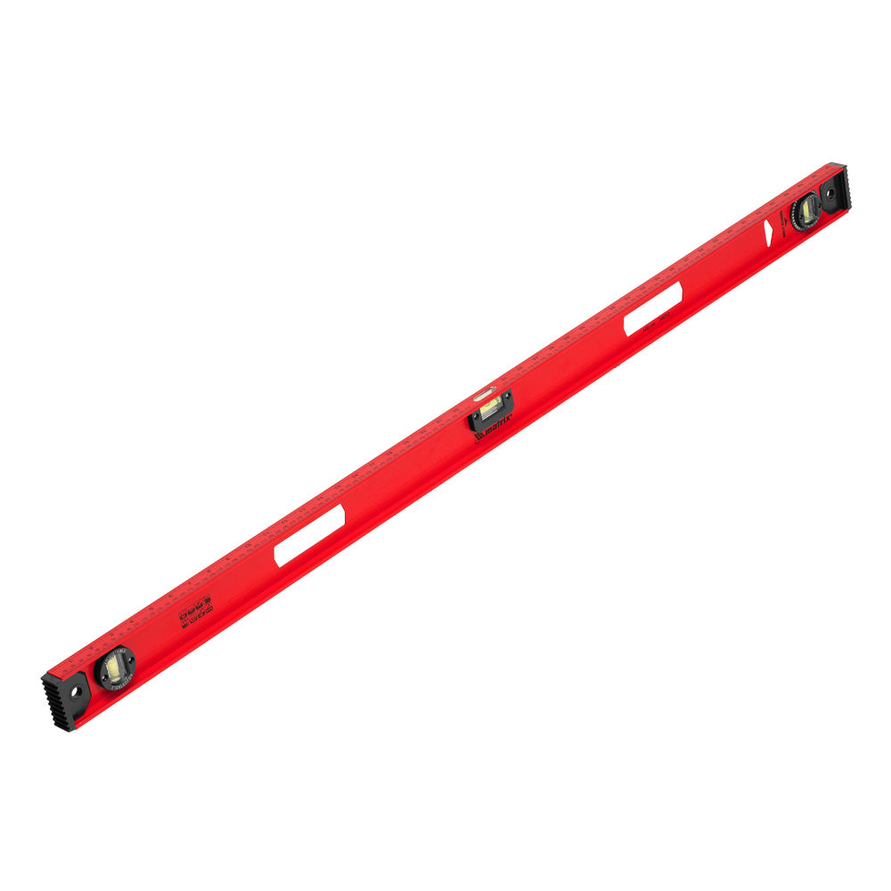 Уровень алюминиевый Рельс, 1200 мм, 3 глазка, усиленный Matrix (34012)