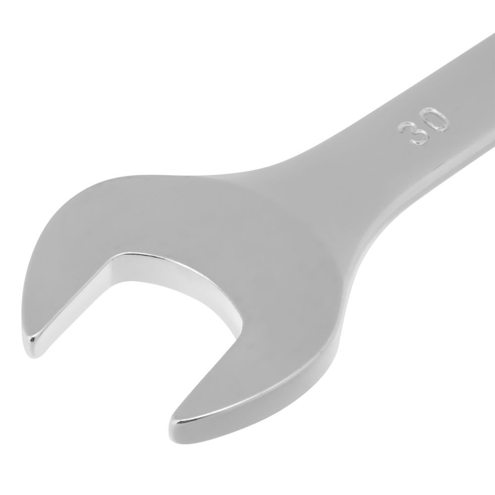 Ключ комбинированный, 30 мм, CrV, матовый хром Stels