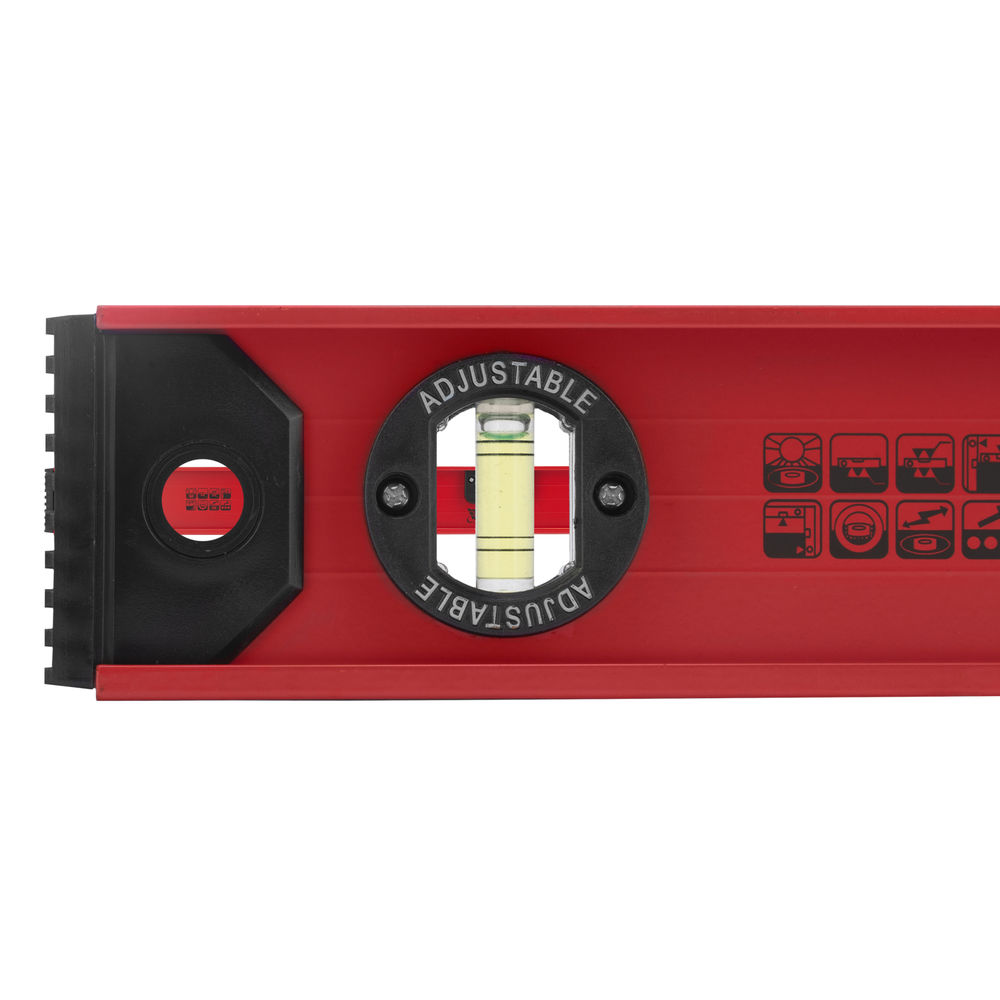 Уровень алюминиевый Рельс, 800 мм, 3 глазка, усиленный Matrix (34008)