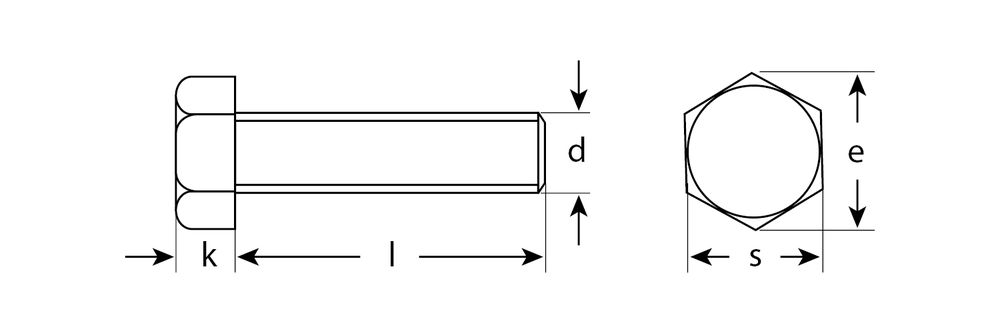 Болт M8 x 55 мм, кл. пр. 5.8, цинк, 5 кг, ГОСТ 7798-70 ЗУБР 303080-08-055
