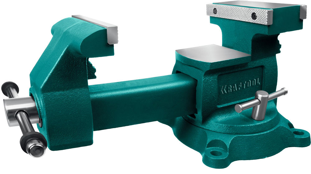 Тиски слесарные 165 мм, расход 324 мм Reversible KRAFTOOL 32705-165