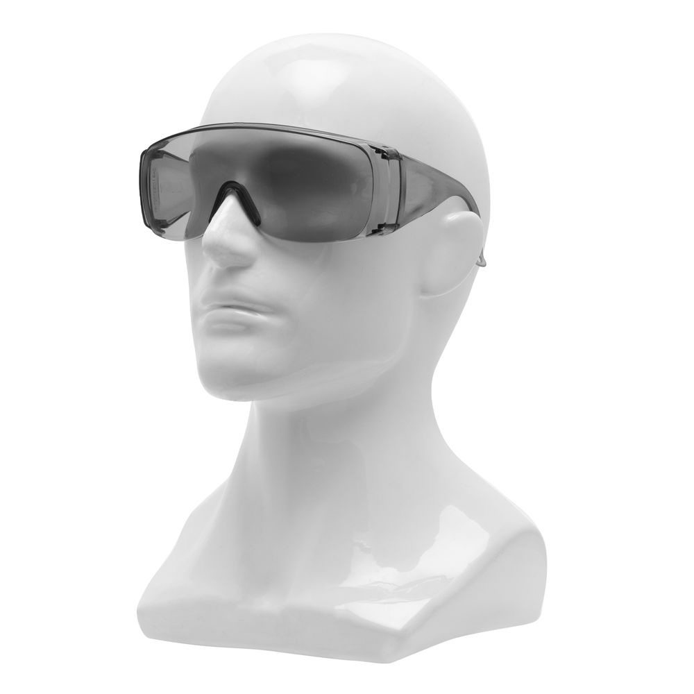 Очки защитные открытого типа, затемненные, ударопрочный поликарбонат Сибртех (89156)