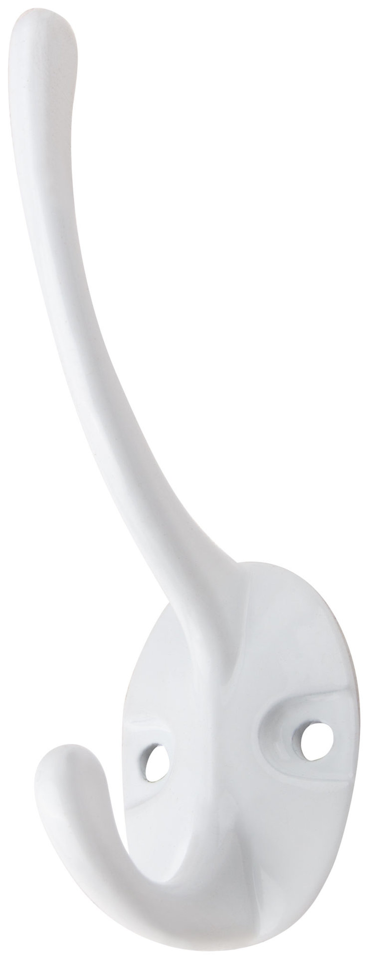 Крючок-вешалка двойной, белый (66873)