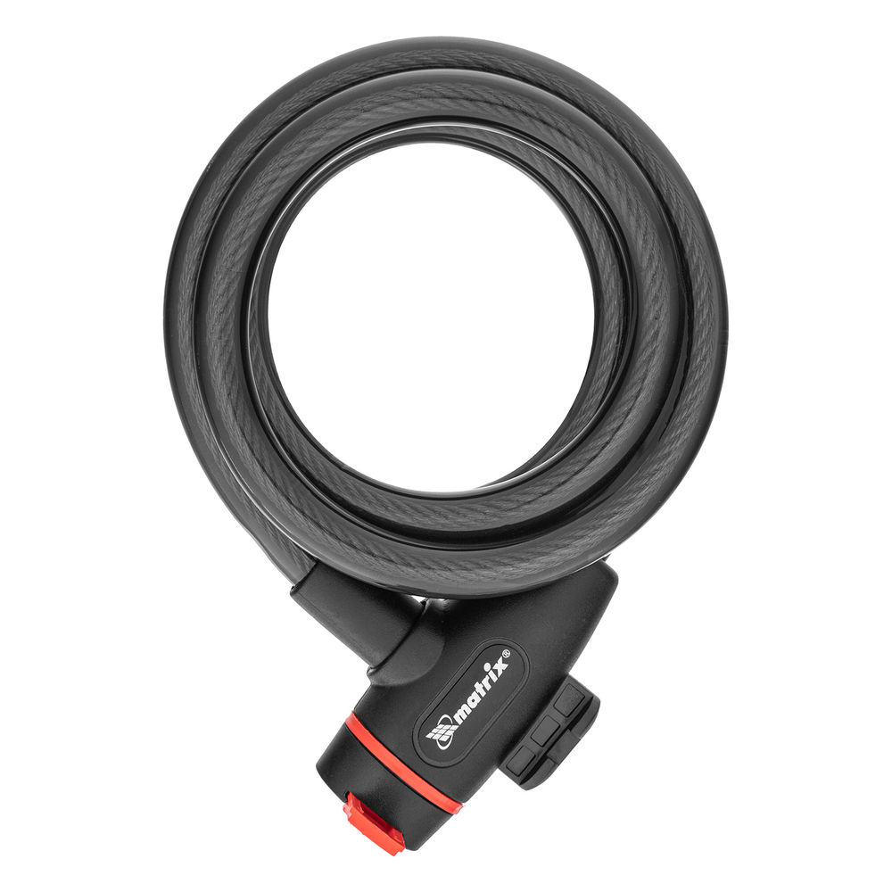 Замок тросовый универсальный с держателем, 12 х 1200 мм Matrix (91817)