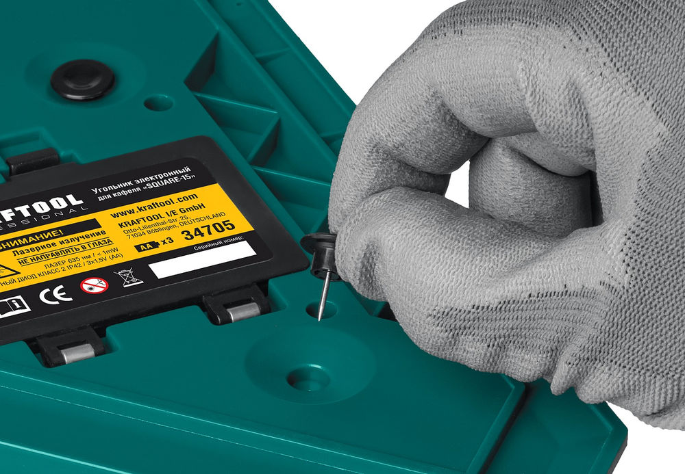 Лазерный угольник для кафеля Square-15 KRAFTOOL 34705