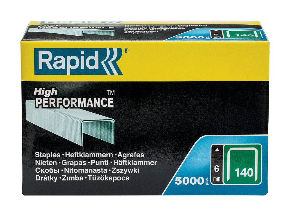 Скобы супертвердые профессиональные широкие тип 140, 6 мм, 5000 шт RAPID 11905711