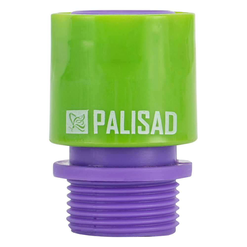 Соединитель пластмассовый, быстросъемный, внешняя резьба 3/4 Palisad (66175)