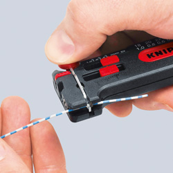 Мини-стриппер для тонких медных кабелей, O 0.3-1.0 мм AWG 28-18, SB (KN-1280100SB)