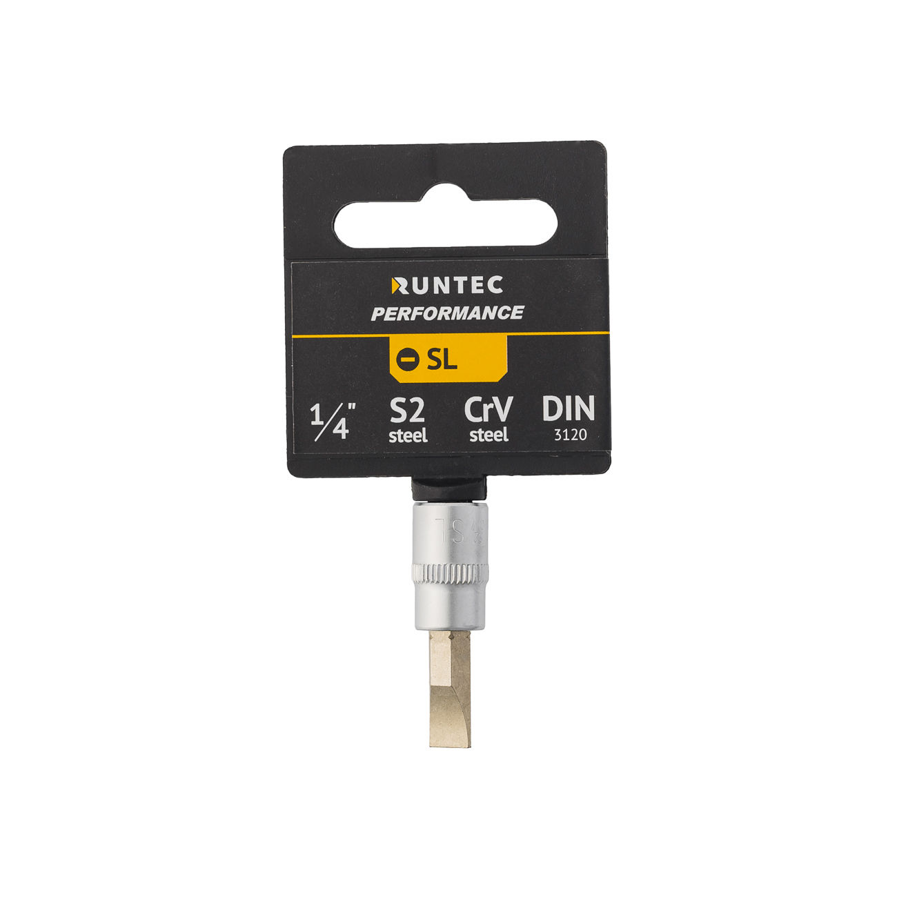 RUNTEC RT-H14SSL4 Головка торцевая со вставкой RUNTEC CrV, 1/4, SL4 (RT-H14SSL4)