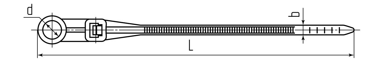 Стяжка нейлоновая КСО 4х150 (бел) (100шт) (Fortisflex) (80529)