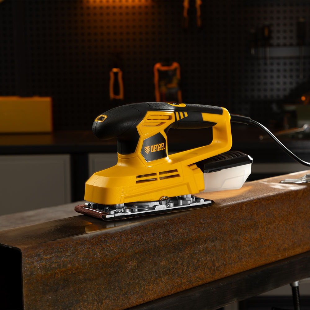 Машина плоскошлифовальная вибрационная VS-90-187, 240 Вт, 6000-11000 об/мин Denzel (27611)