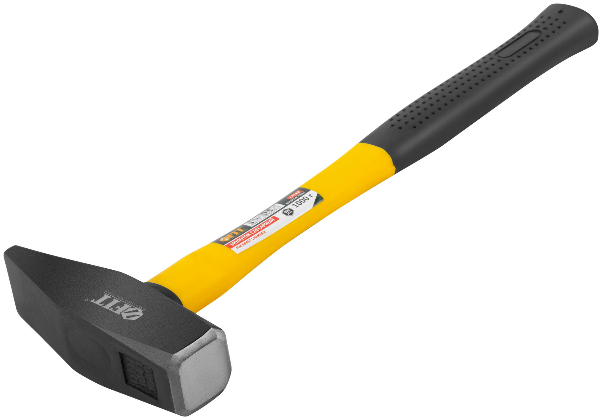Молоток кованый, фиберглассовая ручка 1000 гр. (44288)