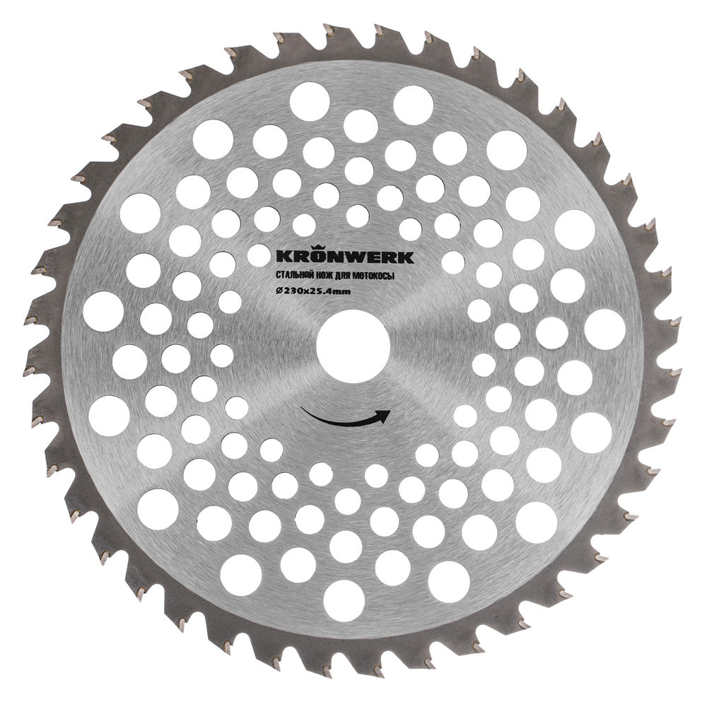Нож для триммера 230х25,4, 40 зубьев Kronwerk (96343)