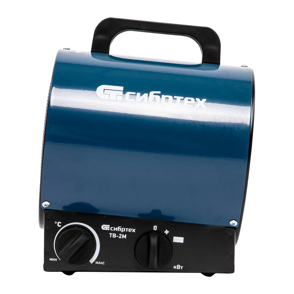Тепловая пушка ТВ-2М (тепловентилятор), 230 В, 2 режима: вентилятор / 2000 Вт Сибртех (96436)
