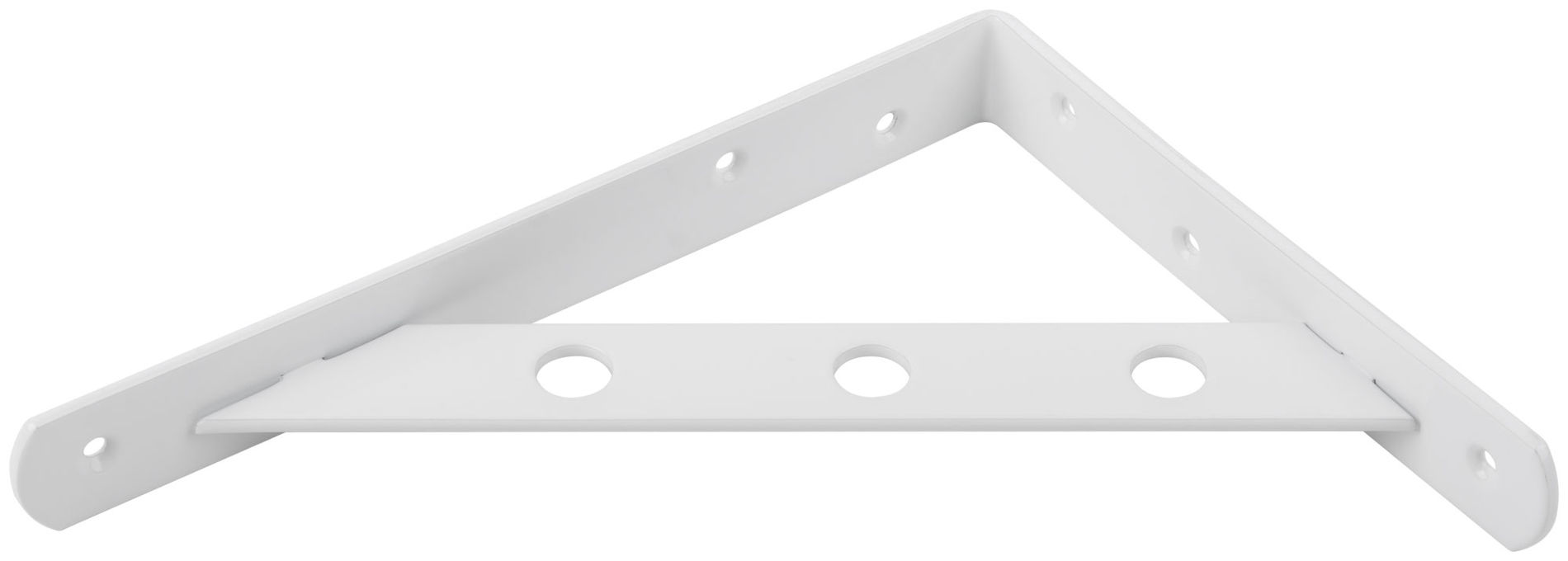 Уголок-кронштейн усиленный белый 200х150 мм (66103)