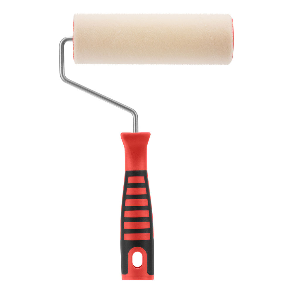 Валик Велюр с двухкомпонентной ручкой, 180 мм, ворс 4 мм, D 48 мм, D ручки 6 мм, шерсть Matrix (80662)