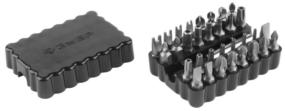 Набор специальных бит с магнитным адаптером 33 шт ЗУБР 26046-H33  