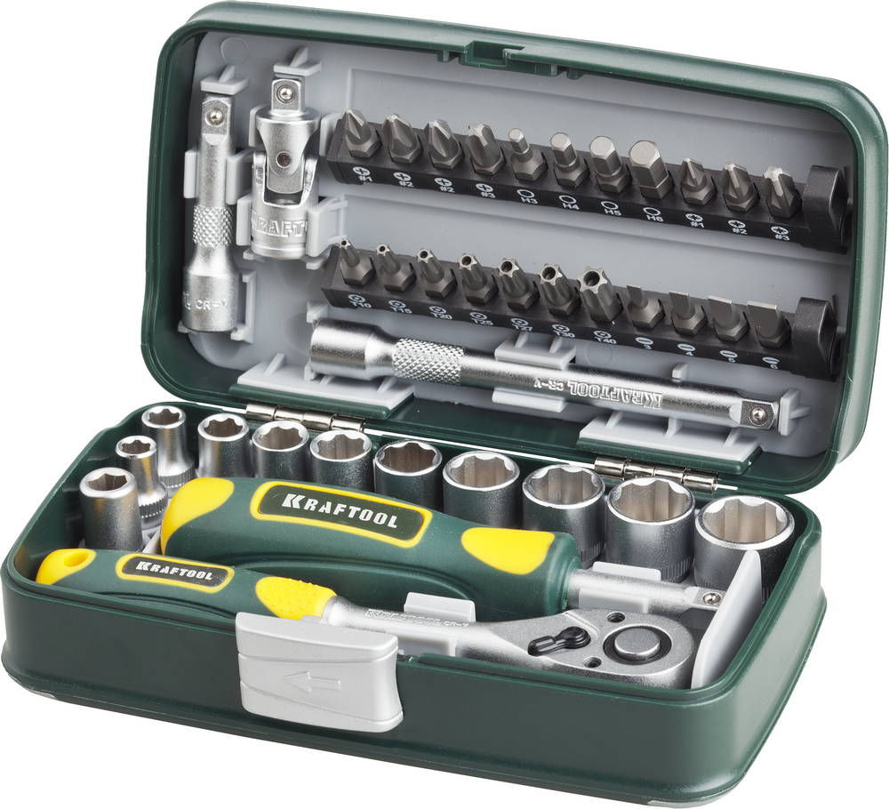 Набор инструмента универсальный 38 предм. X-Drive 38 KRAFTOOL 27970-H38
