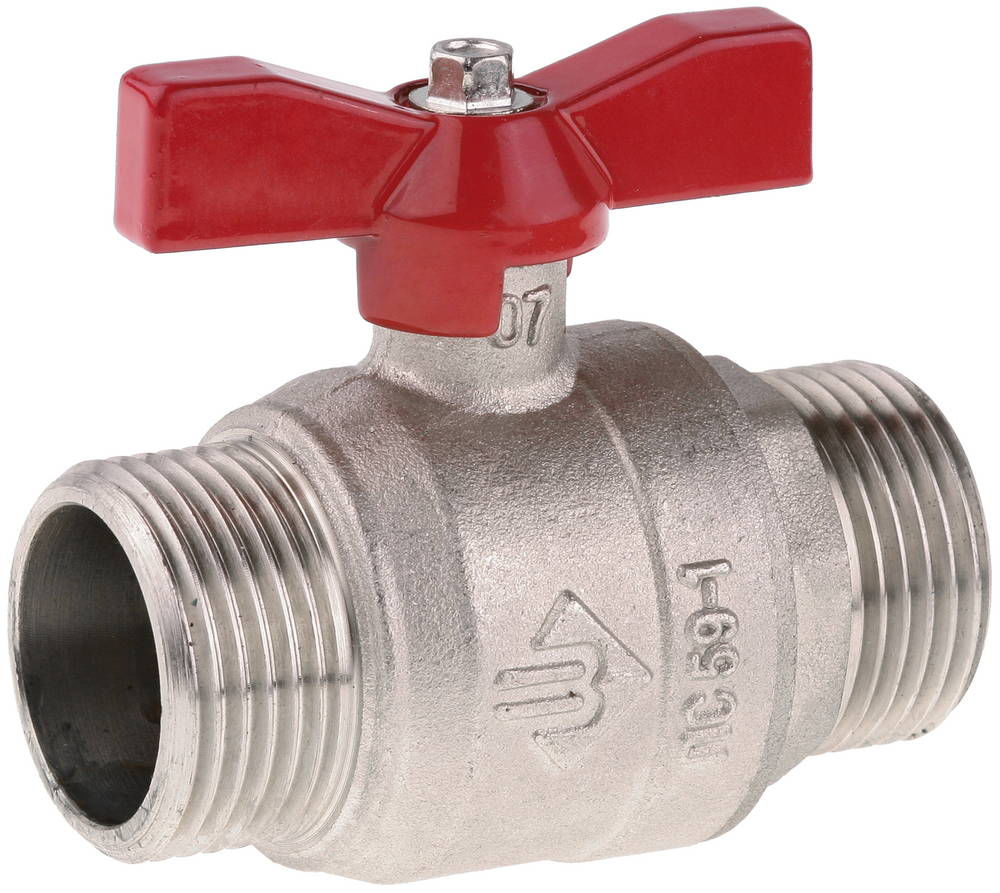 Шаровой кран d 3/4, «папа-папа» ЗУБР 51355-N-3/4