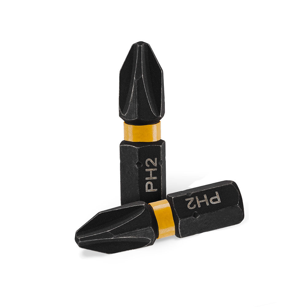 Бита ударная H6.35 25мм PH2 5шт. RUNTEC RT-IB25