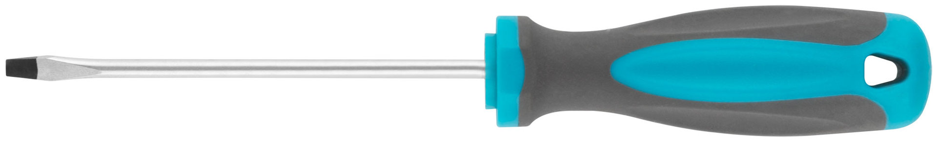 Отвертка, CrV сталь, прорезиненная ручка SL4 x 100 мм (53707М)