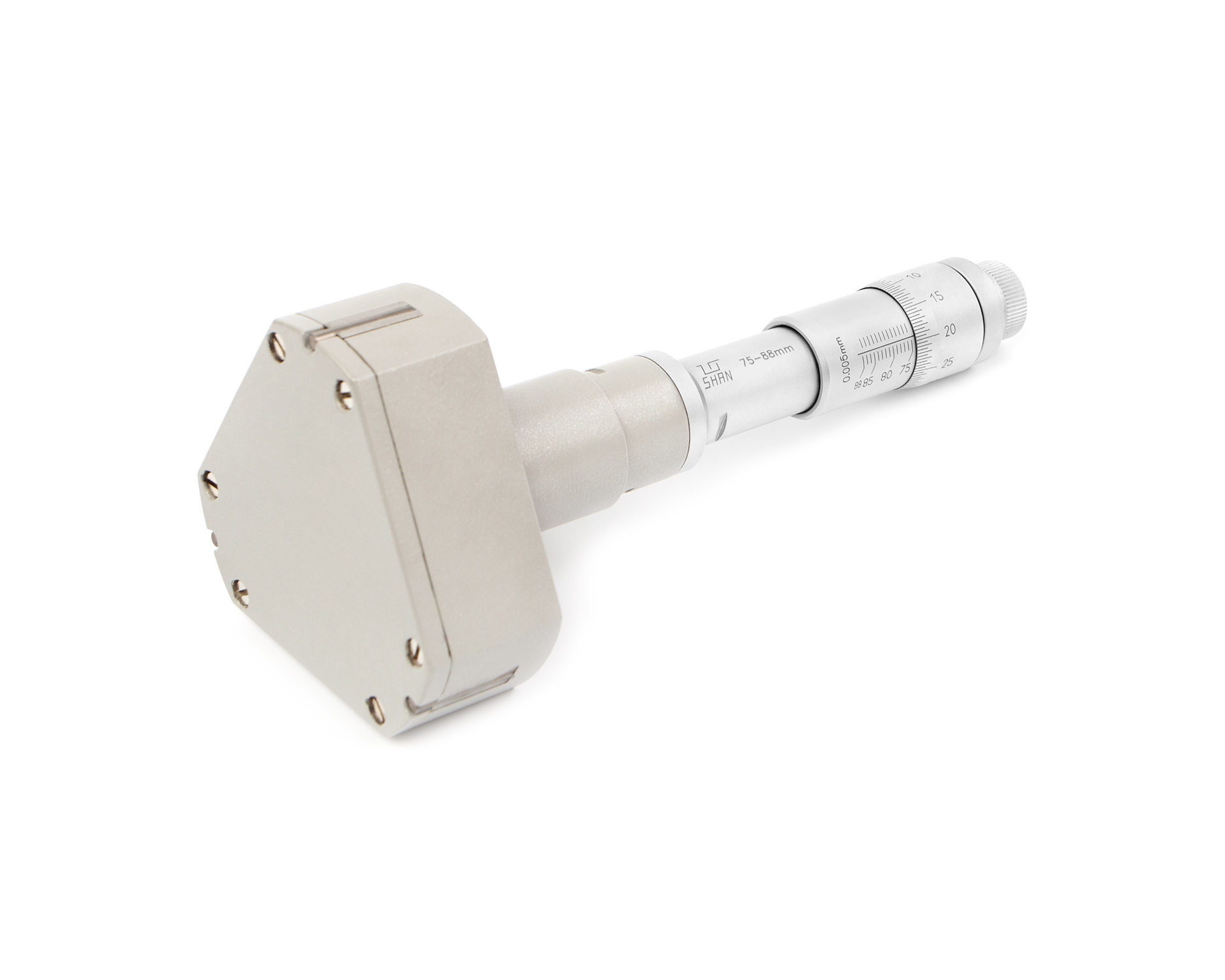 Нутромер микрометрический 3-точечный 75-88 0,005 у/к SHAN