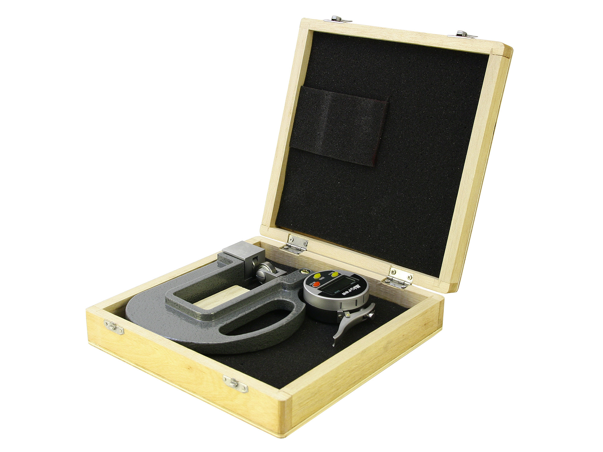 Толщиномер индикаторный электронный ТРЛЦ 0- 10 0,01 роликовый, ручной Микрон