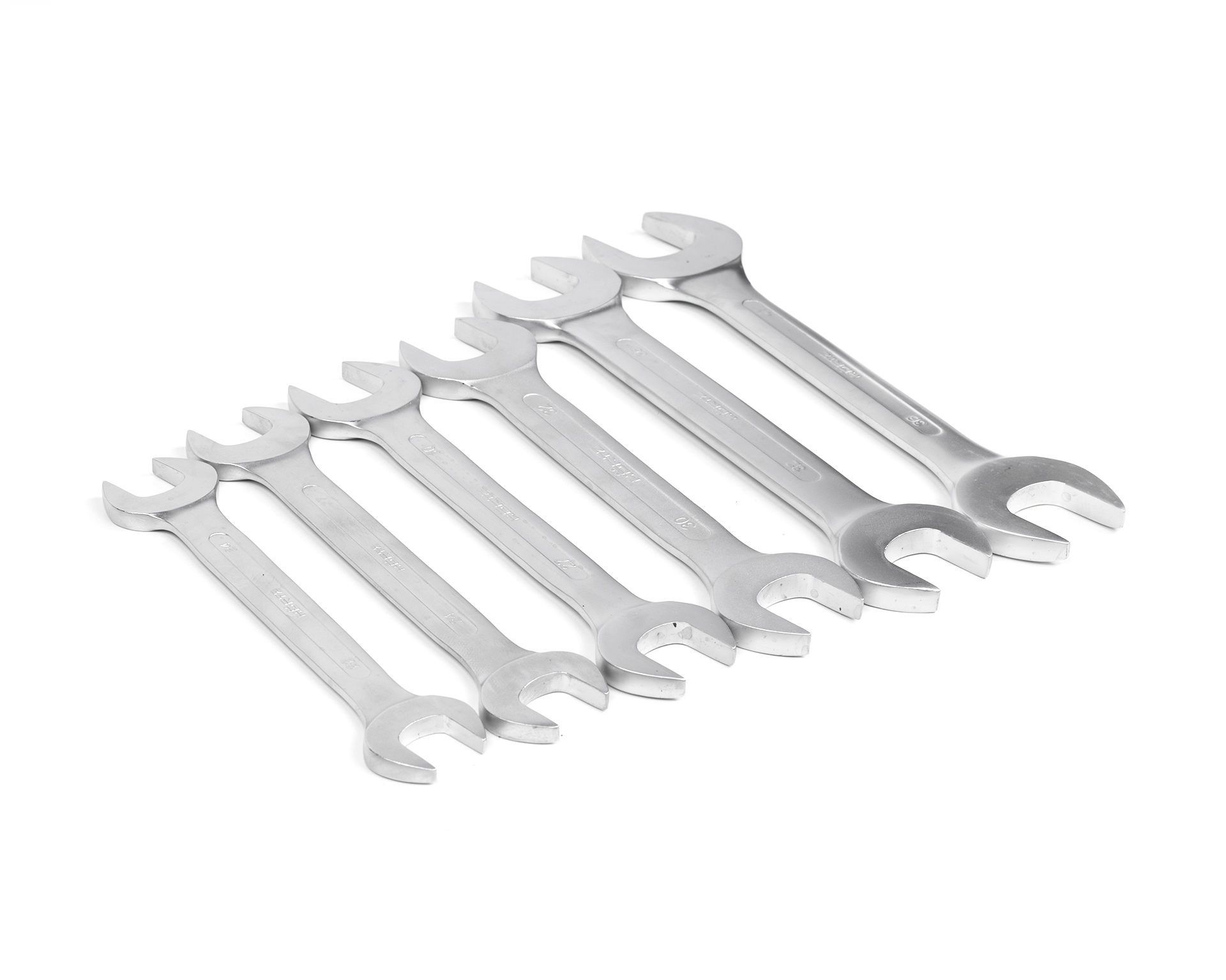 Набор ключей гаечных (рожковых) двусторонних 6 шт. (22-41) хром. HORTZ