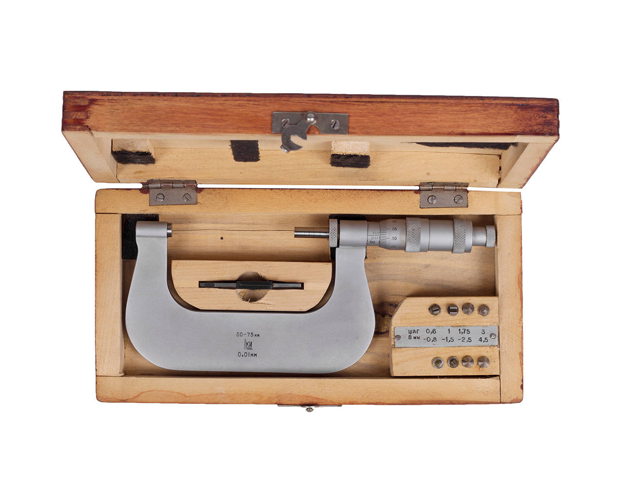 Микрометр резьбовой МВМ- 75 0,01 КировИнструмент