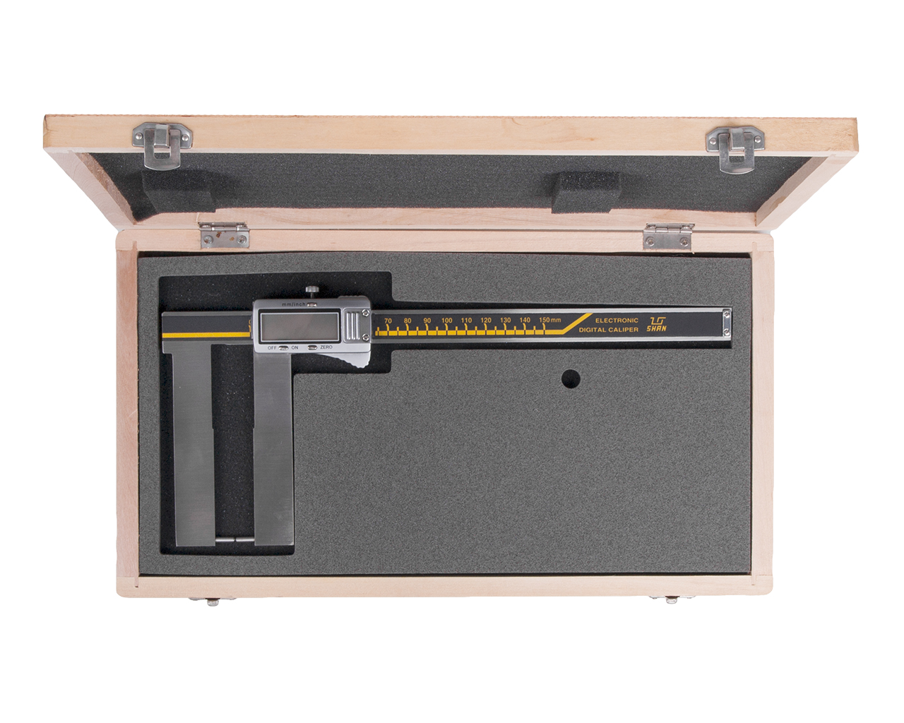 Штангенциркуль для наружных канавок ШЦЦСК-6-150 0,01 электронный губ.100мм SHAN