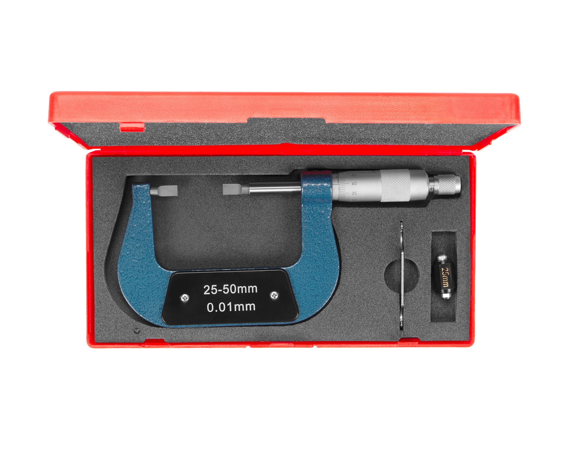 Микрометр трубный МК-НП- 50 0,01 с 2-мя ножевидными пятками SHAN