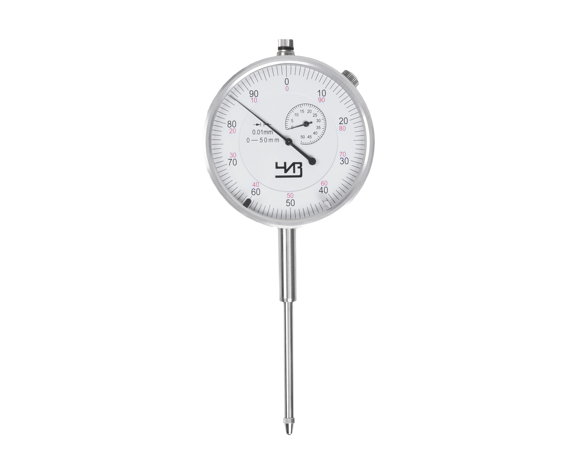 Индикатор часового типа ИЧ-50 0,01 без ушка с поверкой ЧИЗ