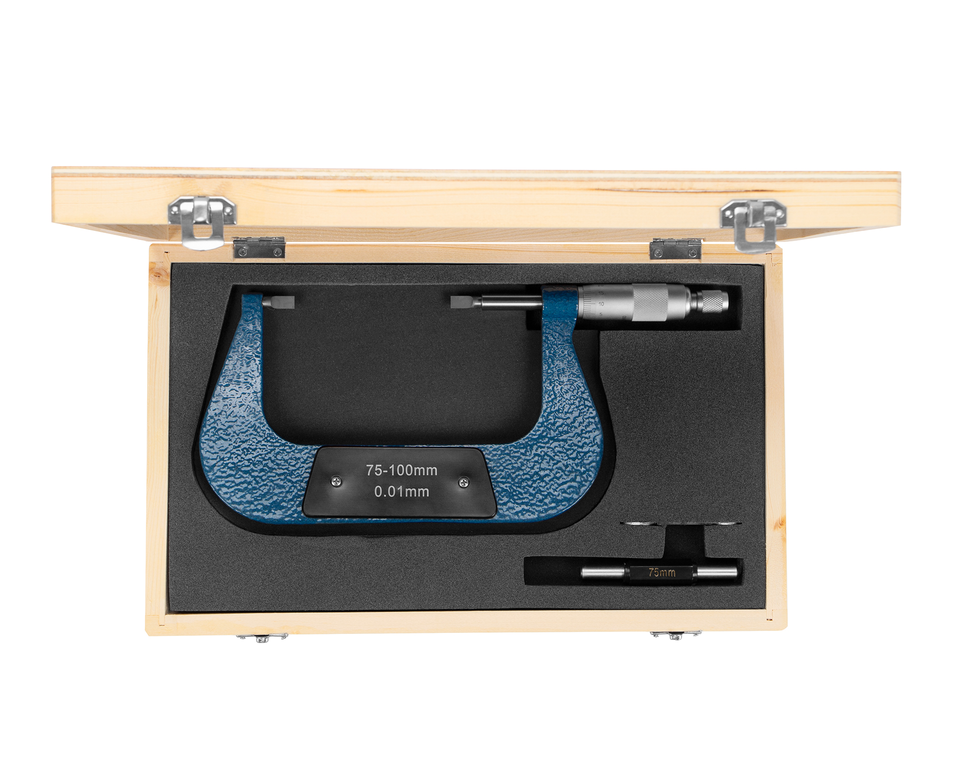 Микрометр трубный МК-НП- 100 0,01 с 2-мя ножевидными пяткaми SHAN