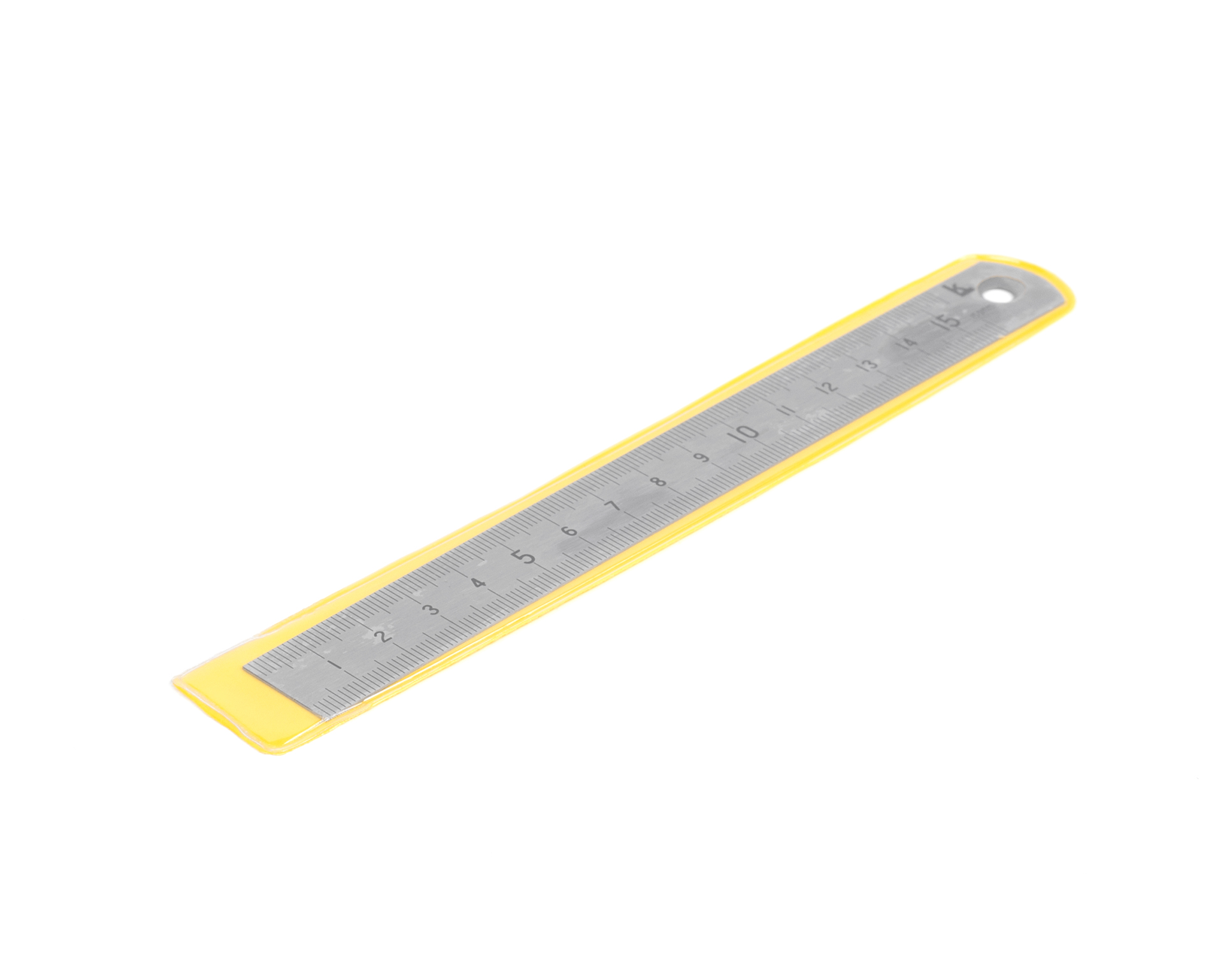 Линейка измерительная 150х19х0.5мм металлическая КЛБ