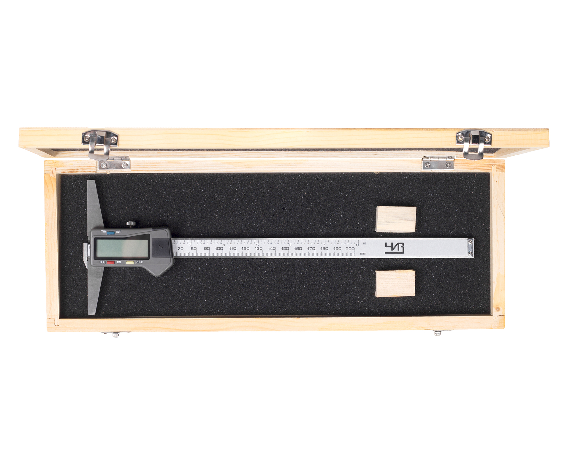 Штангенглубиномер ШГЦ- 200 0.01 электронный с толщиномером ЧИЗ