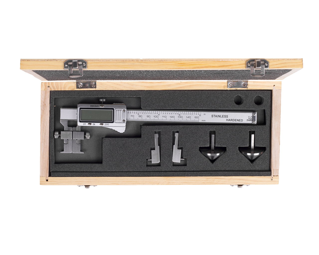 Штангенциркуль со смеными насадками ШЦЦСС- 150 0,01 электронный SHAN