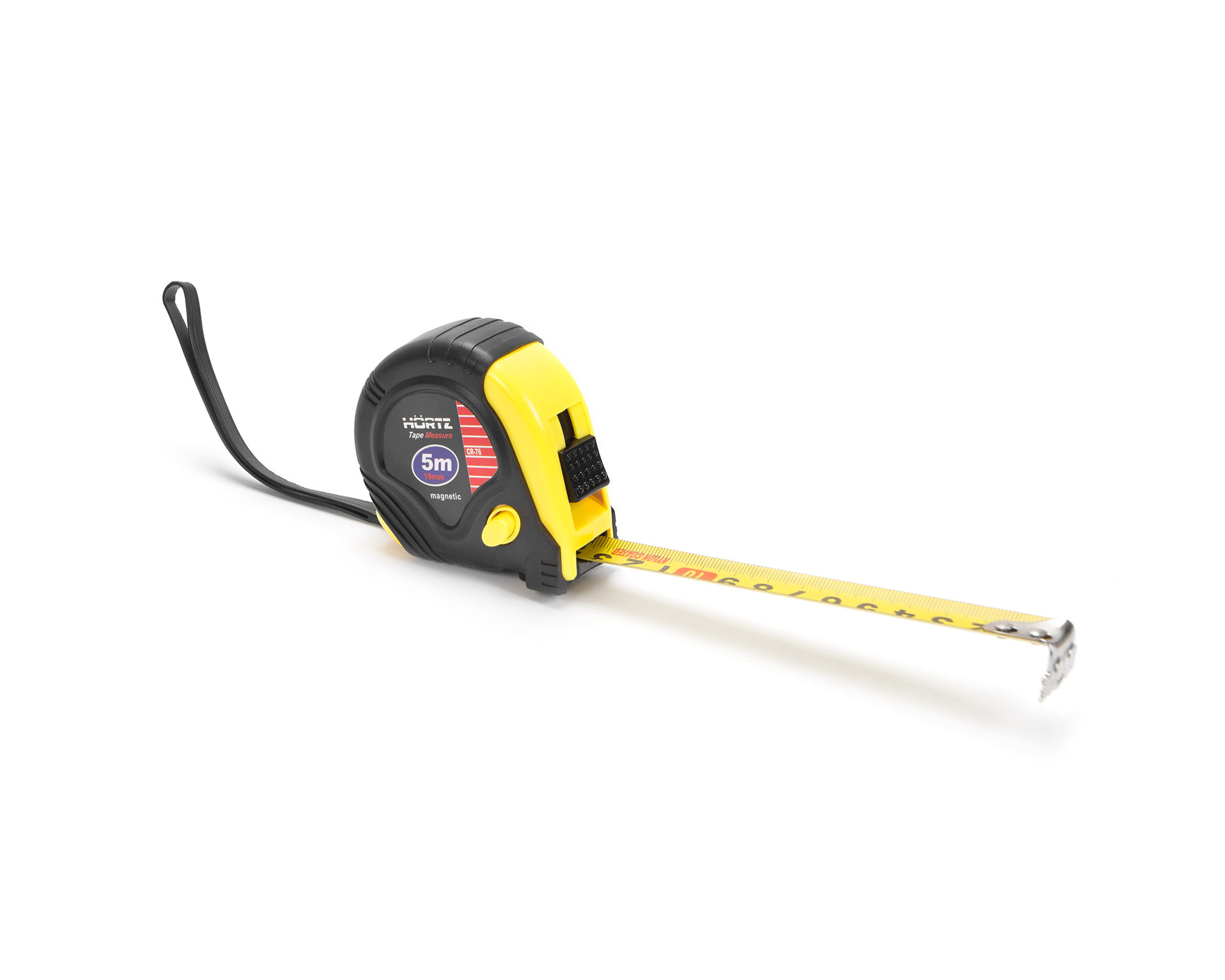 Рулетка 5м ширина 19мм CR-76 с магнитом HORTZ