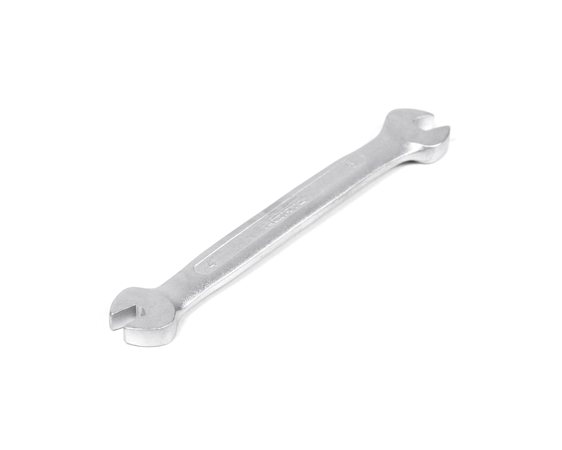 Ключ гаечный рожковый двусторонний 4х5 мм сатин финиш HORTZ (7811-0001)