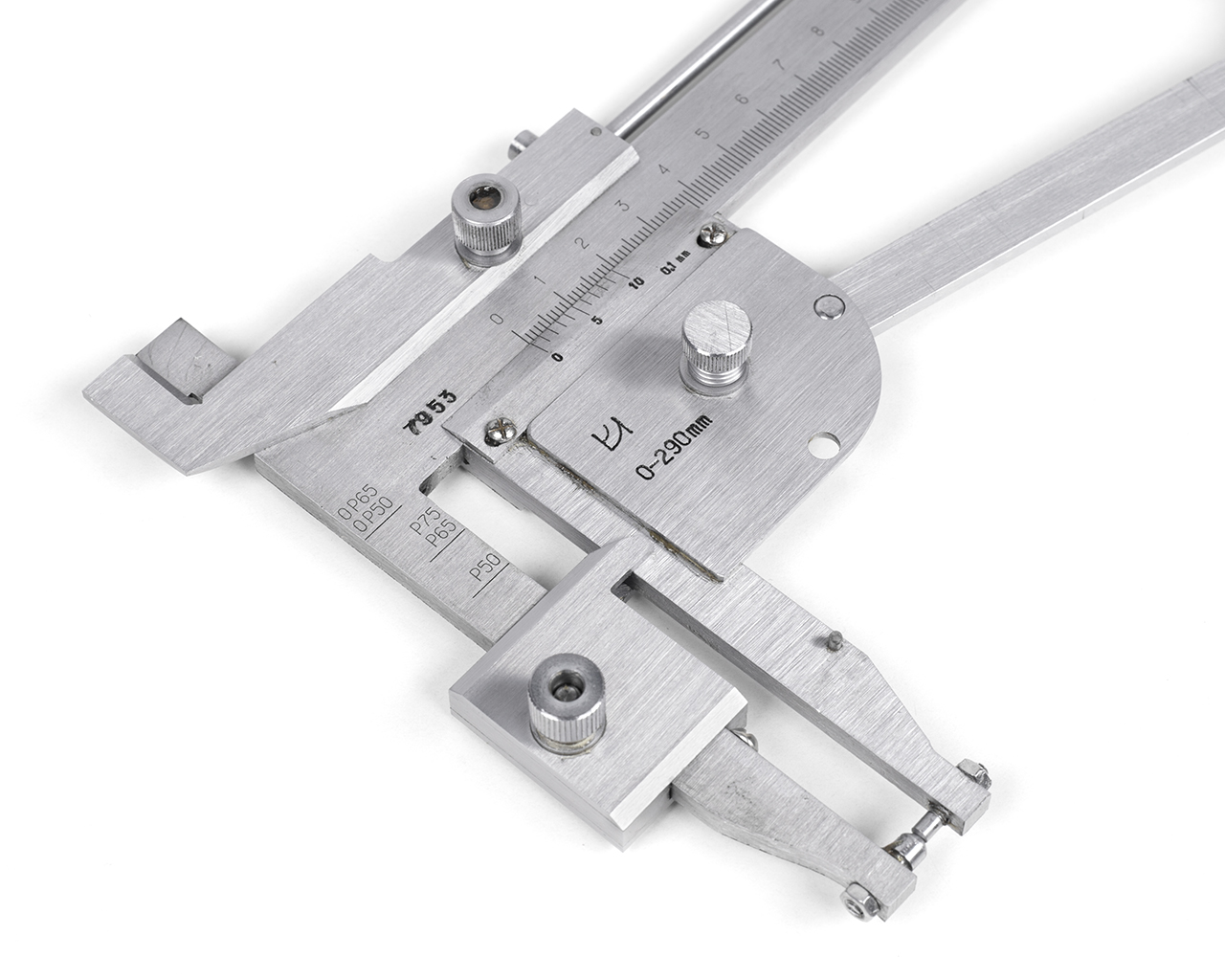 Штангенциркуль путевой ПШВ (Путеец) 290 1 (осн); 10 0,5 (вспом); 16 1 (мал); КировИнструмент