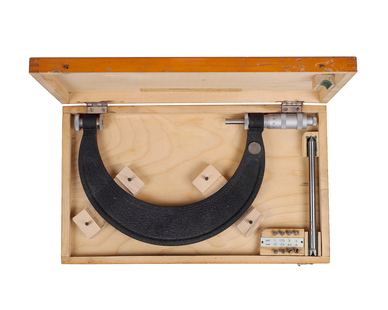 Микрометр резьбовой МВМ-175 0,01 с поверкой КировИнструмент