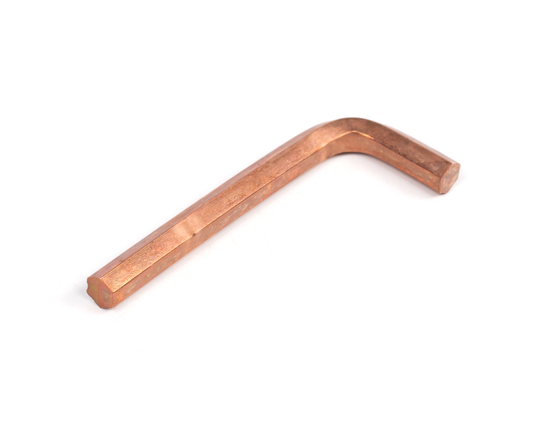 Ключ шестигранный изогнутый 5 мм омеднение