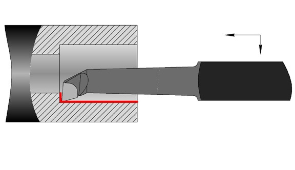 Резец расточной для глухих отверстий, тип 1, исп.1 ГОСТ 18883-73 12х12х130 l=40 Т5К10 КИЗ
